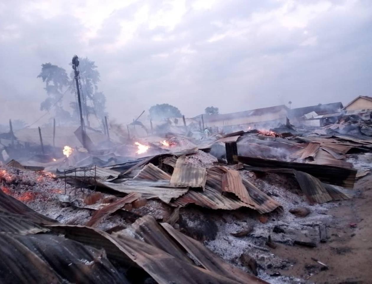Incendie au marché Mayangose 
