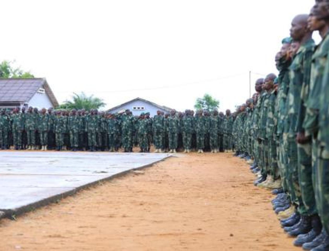 Les jeunes de bandundu enrôlés dans l'armée