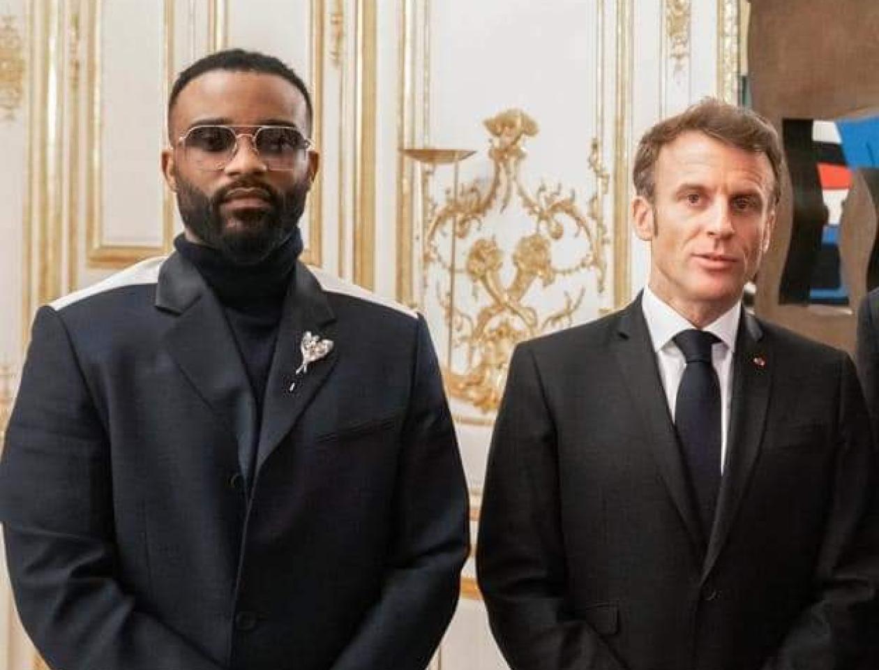 Après rencontre de l'artiste Congolais Fally Ipupa et le Président Français Emmanuel Macron lundi 27 février à Paris.