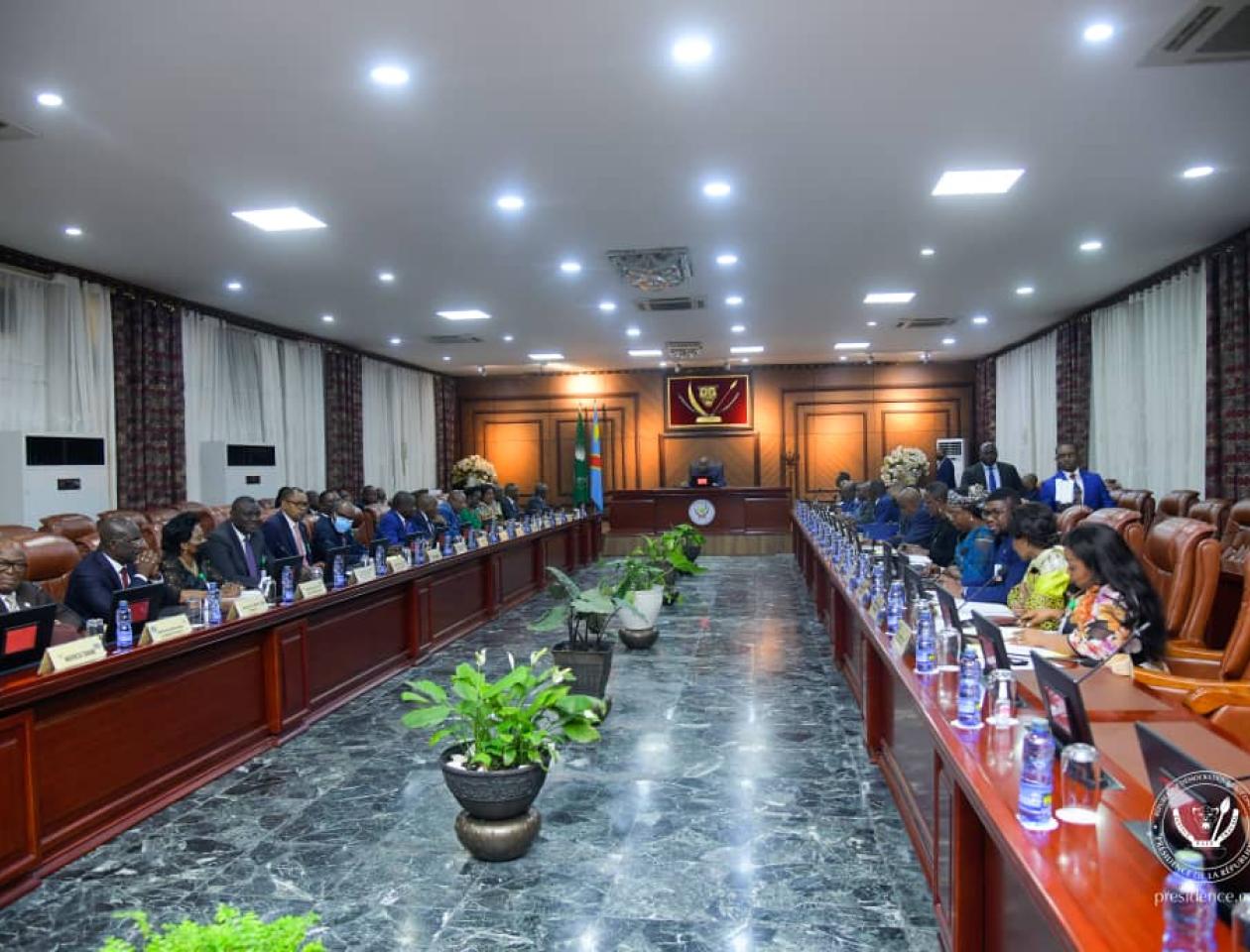 Photo prise lors du dernier conseil des ministres de l'année 2022