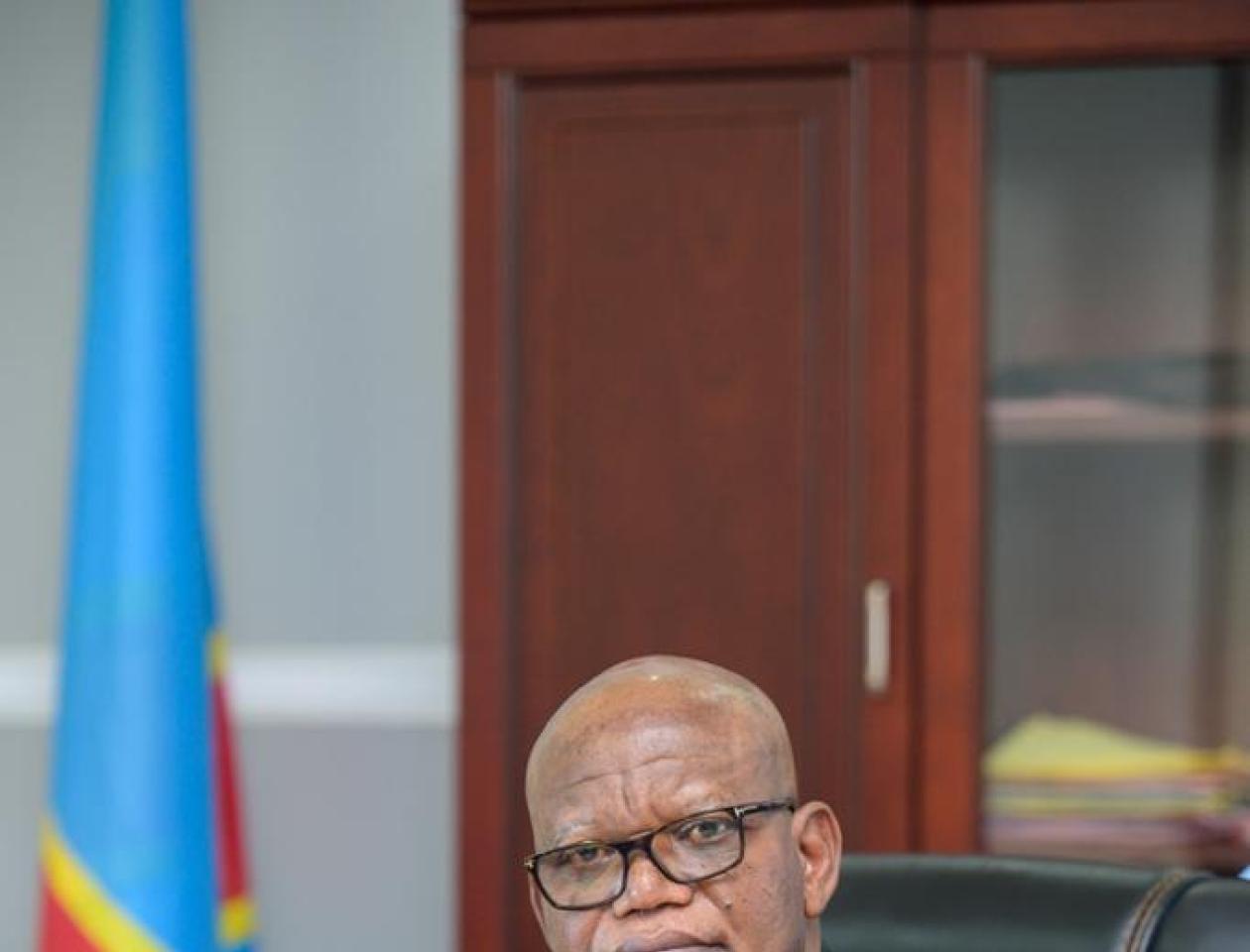 Nord-Kivu, gouverneur militaire le Lieutenant-Général NDIMA Constant,photo by ministère de la communication & médias, 2021.