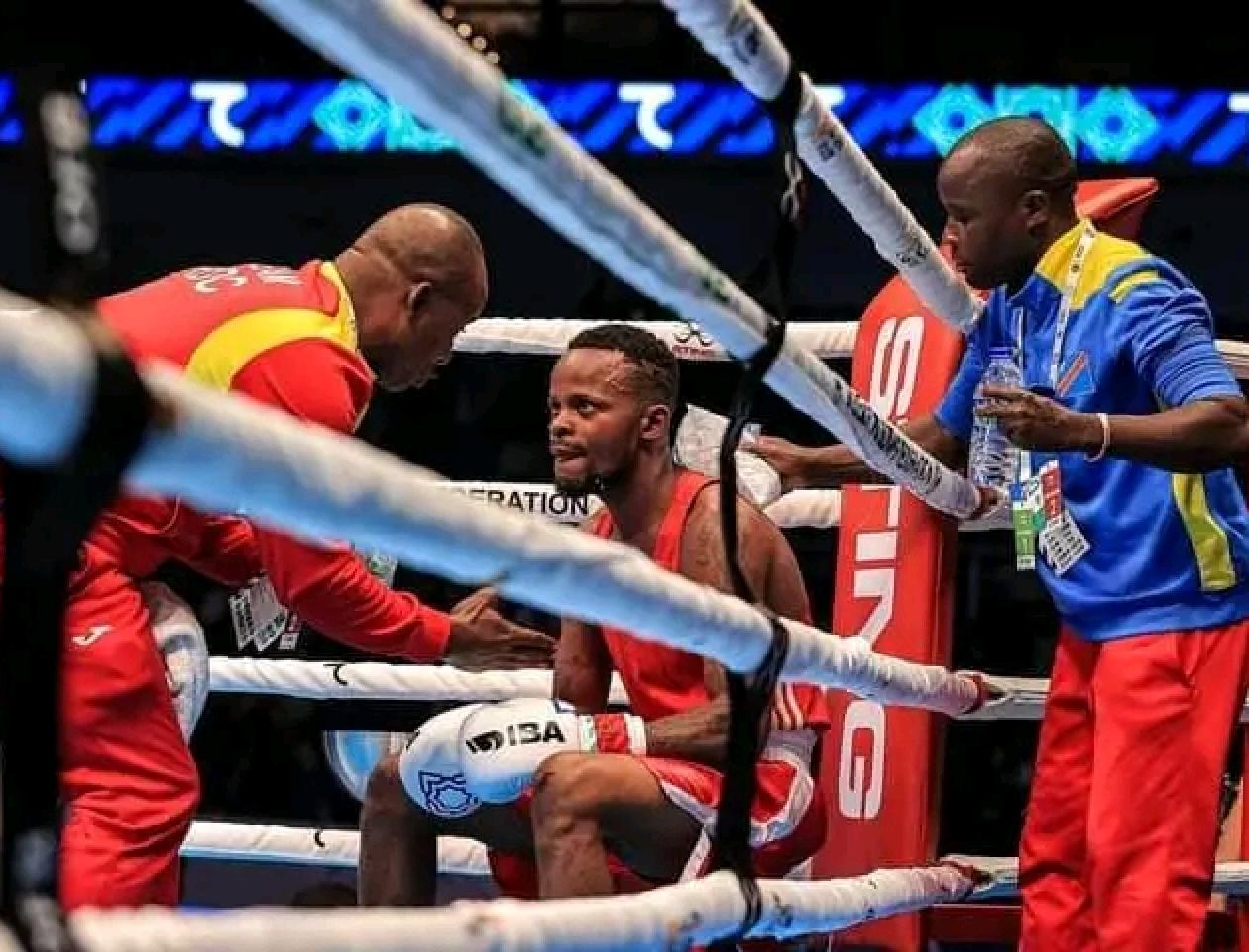 Championnat du monde de boxe Ouzbékistan 2023,Fiston Mbaya vs bulgare Antanasov Krasimir, 02 mai 2023.