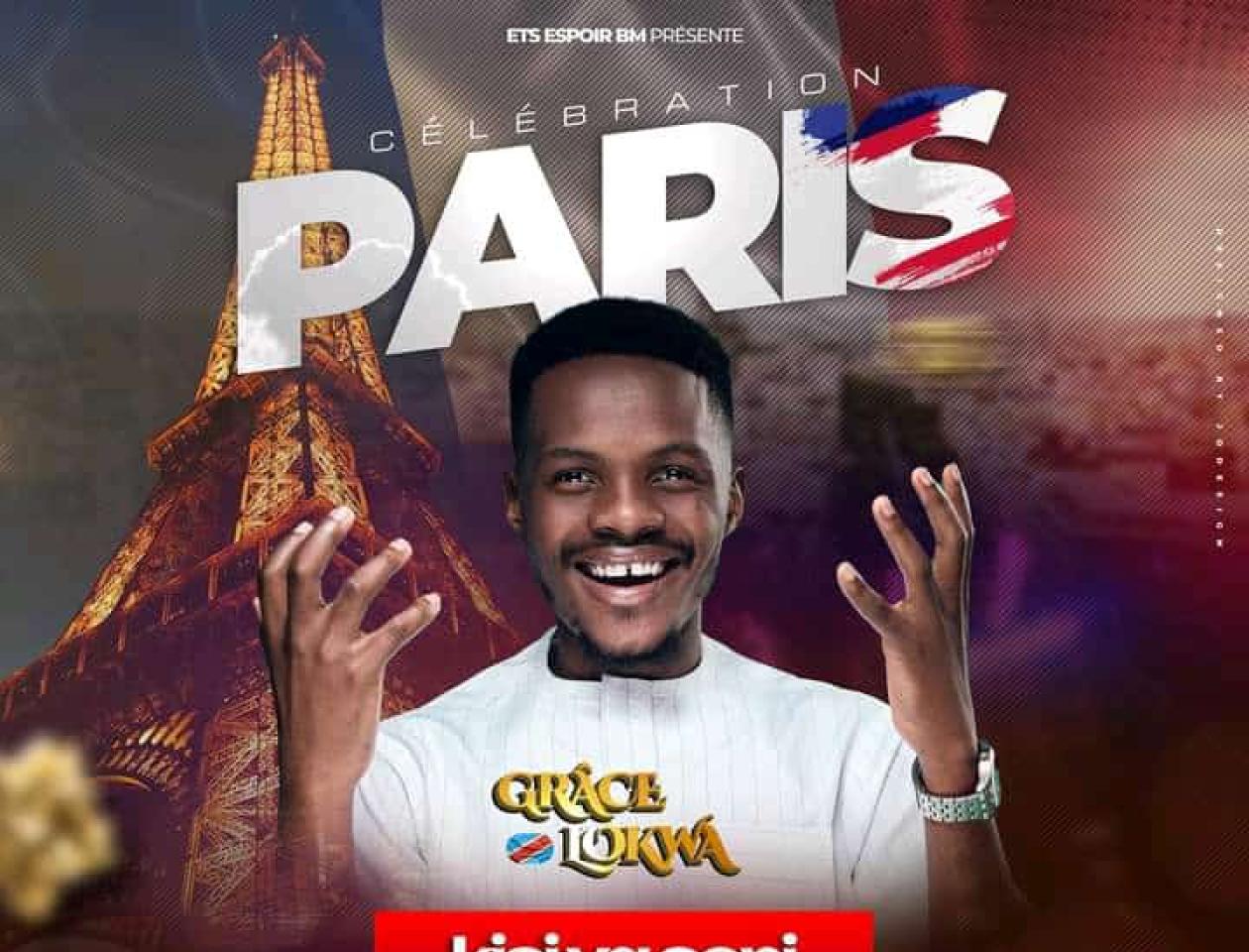 L'affiche du concert de Grâce Lokwa. 