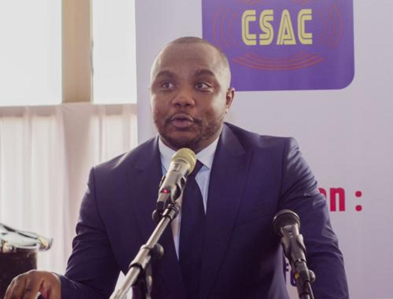 Président du Conseil de l'Audiovisuel et de la Communication, Christian BOSEMBE. 