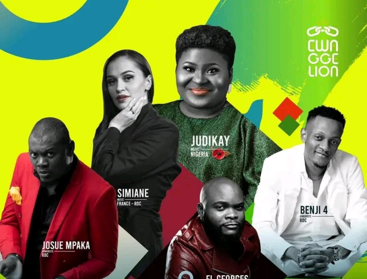 Affiche de Ewaggellion Festivale avec les artistes invités au festival 