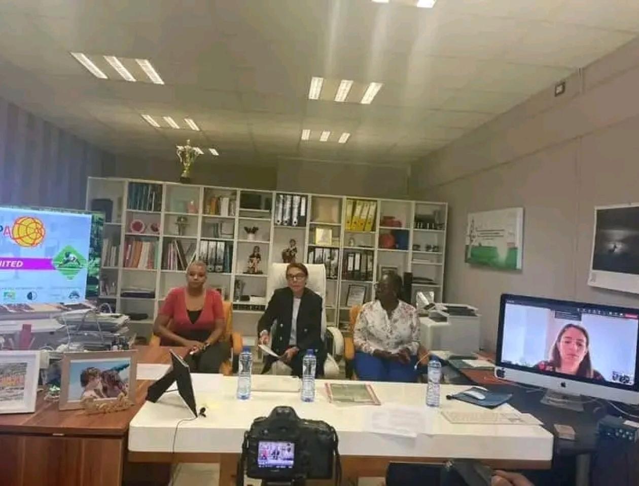 Lubumbashi, Conférence de presse conjointe entre le TP Mazembe, le centre d'Eveil de la femme et l'association Laïque Bambin, 20 juin 2023