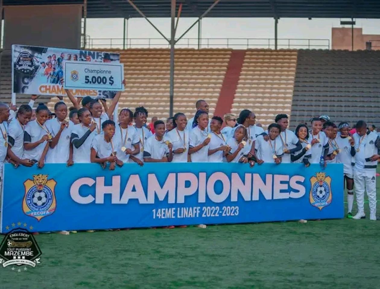 Stade TP Mazembe de Lubumbashi, photo prise lors du sacré du FCF Tout-puissant Mazembe 