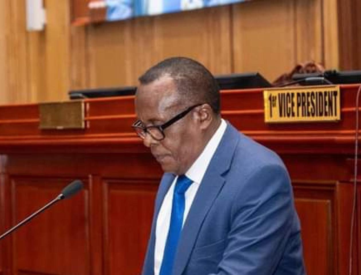 Au sénat, François-Claude Kabulo, Ministre de sports et loisirs 