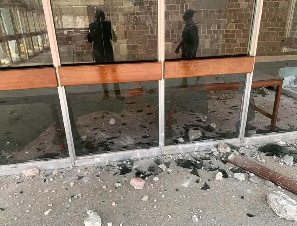 Université Pédagogique Nationale, le rectorat de l'université saccagé par des étudiants, Photo de l'internet, 18 juillet 2023