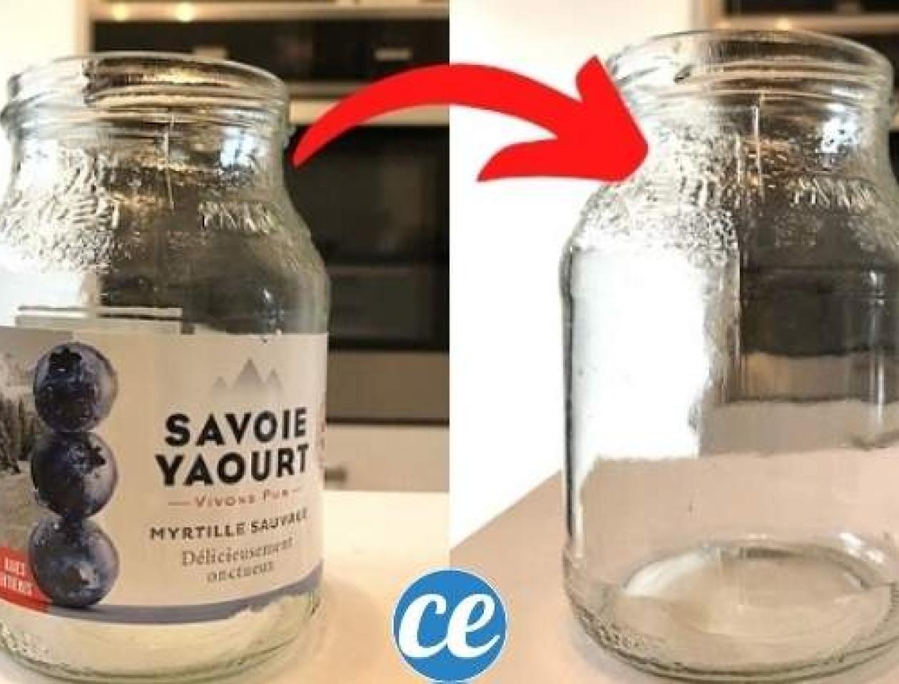 Pot en verre avec étiquette et sans étiquette/ Photo de comment-economiser.fr