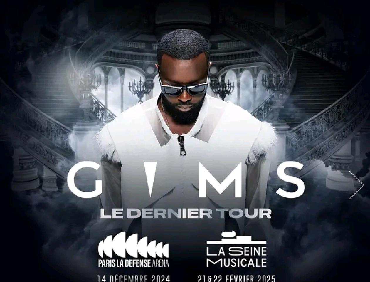 L'affiche de la tournée de Gim's 