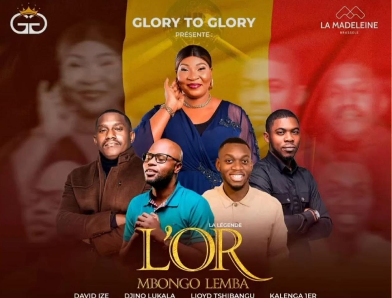 Affiche concert sr l'Or Mbongo à la Madeleine. 