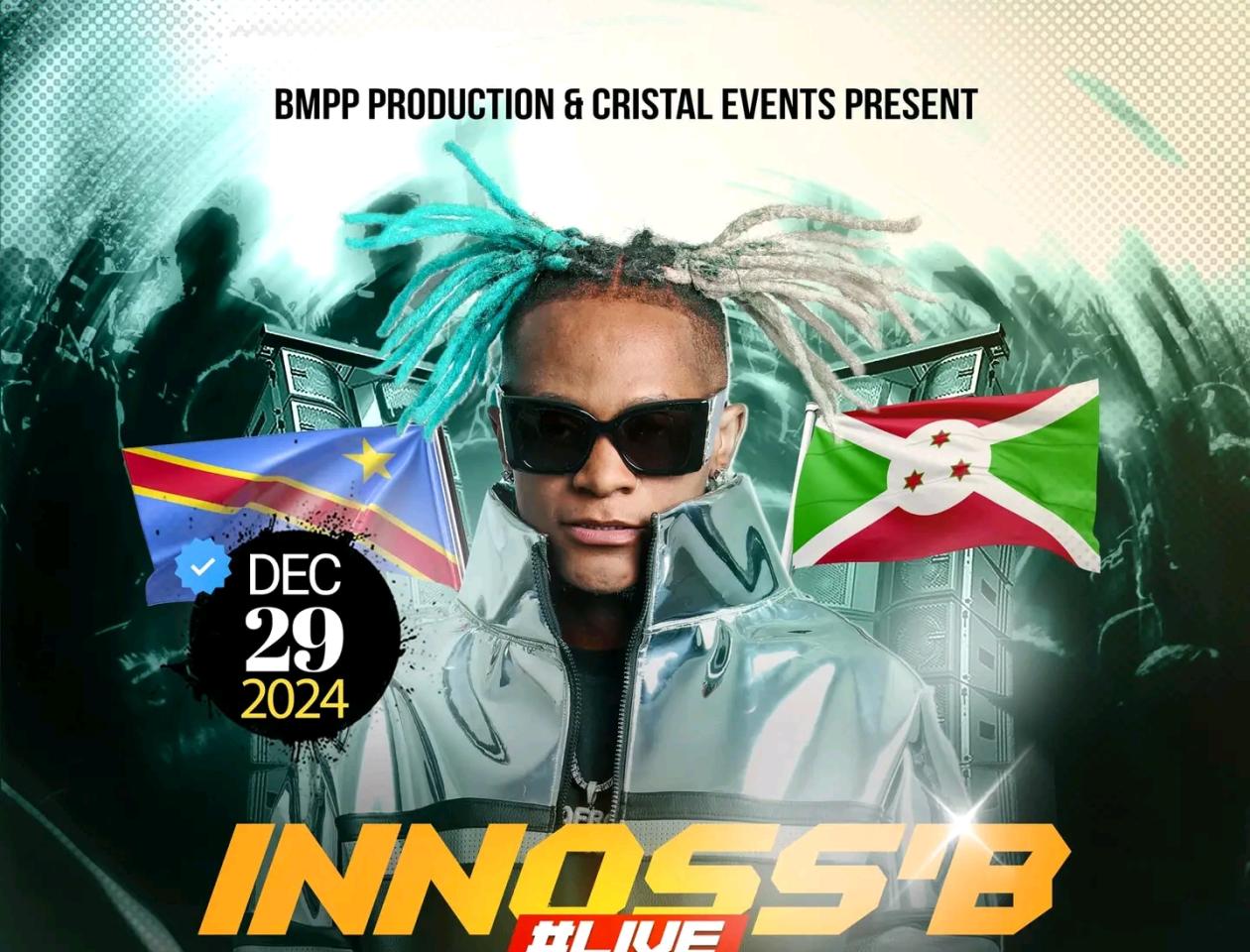 Affiche de la production de l'artiste musicien Innos's b à Bujumbura. 