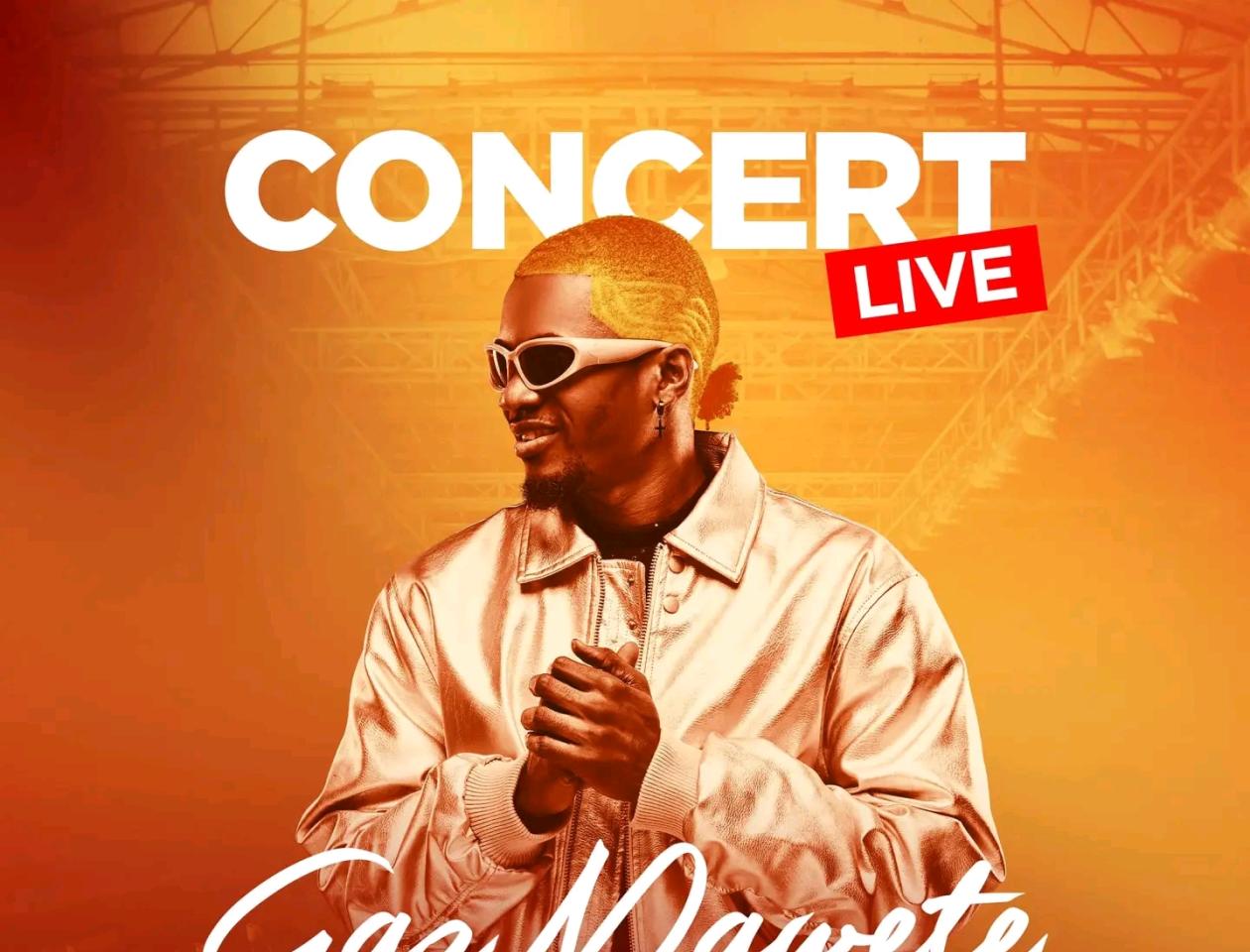 Affiche du concert de l'artiste musicien Gaz Mawete 
