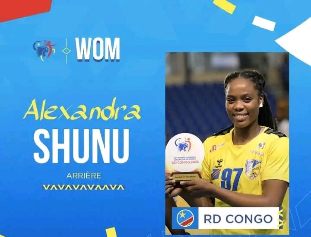 Alexandra Shuna, élue femme du match contre la Guinée. 