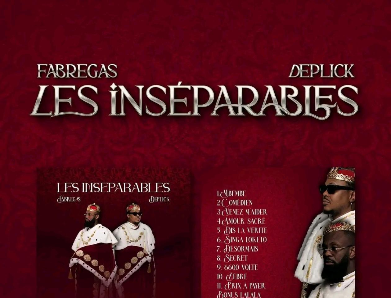 Affiche de l'album les Inséparables de Fabregas Maestro et Deplick Pomba 